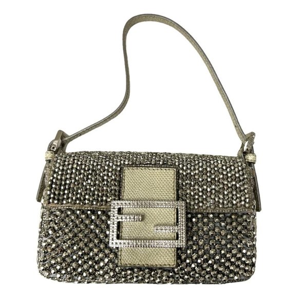 Fendi Handbags - Fendi Beaded Mini Baguette